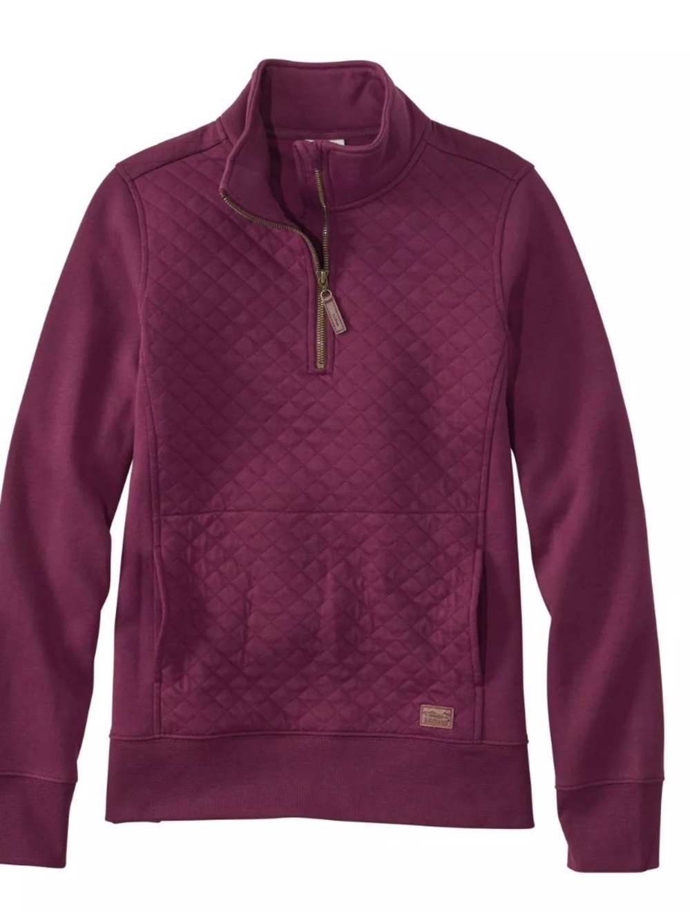 LLBean Half-Zip Pullover Sweater - Fig
